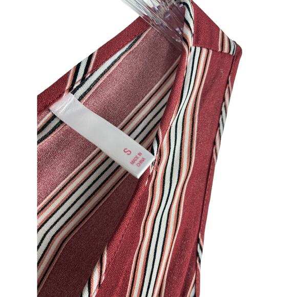 Xhilaration Striped Sleeveless Wide Leg Jumpsuit Romper Small - Picture 7 of 7